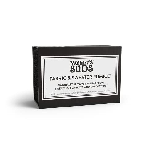 Molly's Suds Sweater Pumice | Naturally Removes Pilling from Garments, 0.6 oz