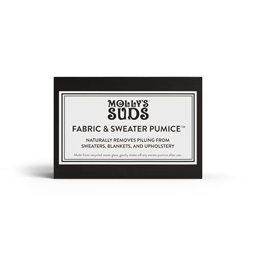 Molly's Suds Sweater Pumice | Naturally Removes Pilling from Garments, 0.6 oz