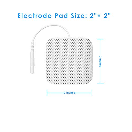 24PCS TENS Unit Replacement Pads 2X2, Reusable Tens Electrode Pads, Replaceme...