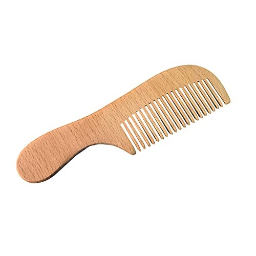 Molylove 3 Piece Baby Hair Brush and Comb Set for Newborn - Natural Wooden Ha...