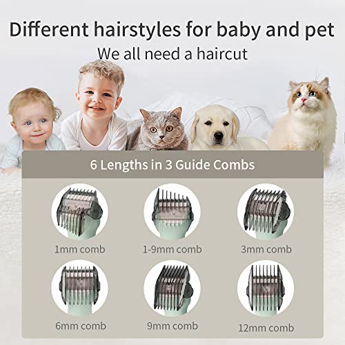 Bololo Baby Hair Clippers - Quiet Kids Hair Trimmer, Cordless & Waterproof Ch...