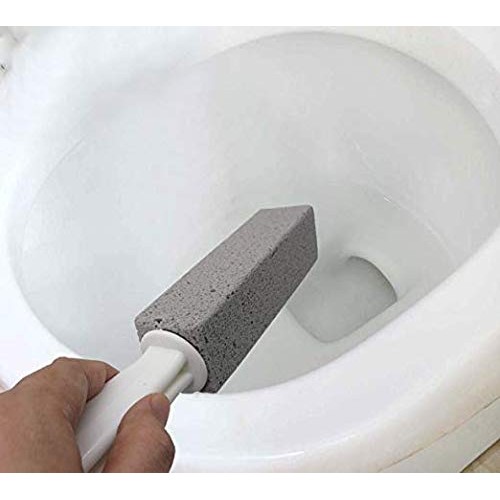 Pumice Cleaning Stone with Handle Toilet Bowl Cleaner Hard Water Ring Remover...