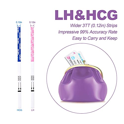 MomMed Ovulation and Pregnancy Test Strips (HCG20-LH60), Includes 20 Pregnanc...