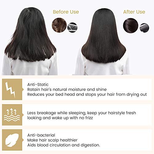 Mommesilk Silk Sleeping Cap for Women Sleep Bonnet Beanie Cap for Curly Hair ...