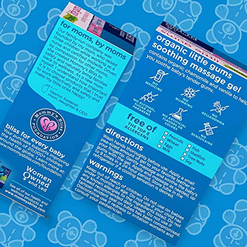 Mommy's Bliss Organic Little Gums Soothing Massage Gel Day and Night Combo He...