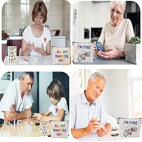 Diabetic Supplies Travel Bag Gifts Sets, All My Diabetes S-hit Funny Diabetes...