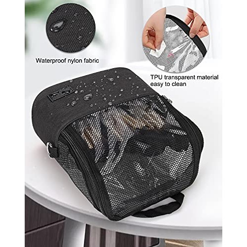 Makeup Brush Case,Makeup Brush Holder with Adjustable Dividers,Large Capacity...