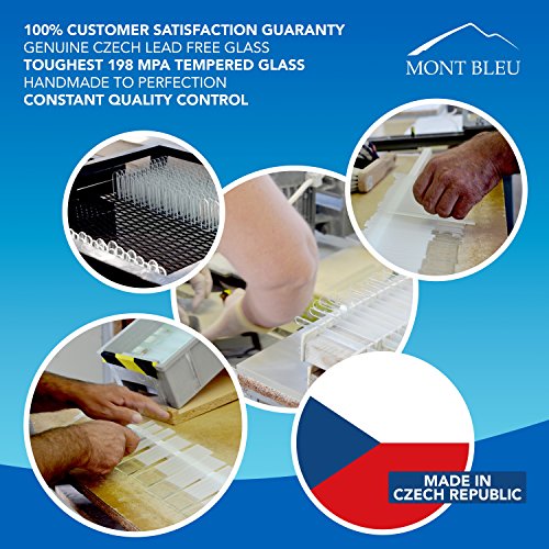 Nail File - Mont Bleu Best Set of 3 Crystal Nail Files in Velvet Pouch - Rain...