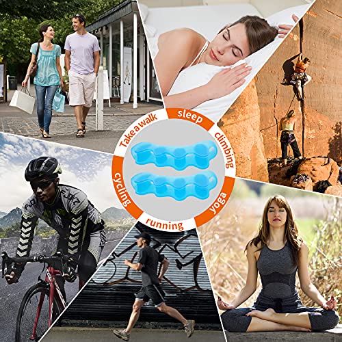 Toe Separators, 5 Pair Soft Gel Toe Spacers to Correct Bunions, Toe Stretcher...