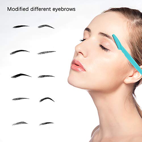 Eyebrow Razor, 60 Pcs Eyebrow Razors Multipurpose Exfoliating Dermaplaning To...