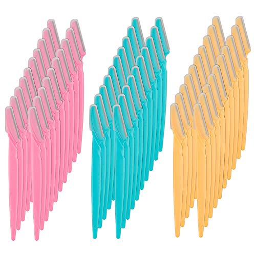 Eyebrow Razor, 60 Pcs Eyebrow Razors Multipurpose Exfoliating Dermaplaning To...