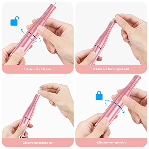 Professional Rechargeable 35000 rpm Nail Drill, Portable Electric E File Mach...