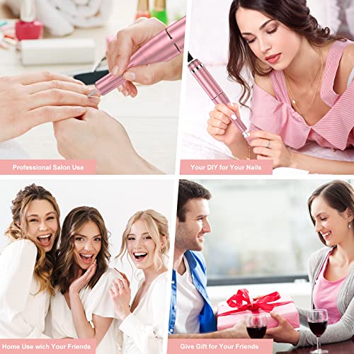 Professional Rechargeable 35000 rpm Nail Drill, Portable Electric E File Mach...