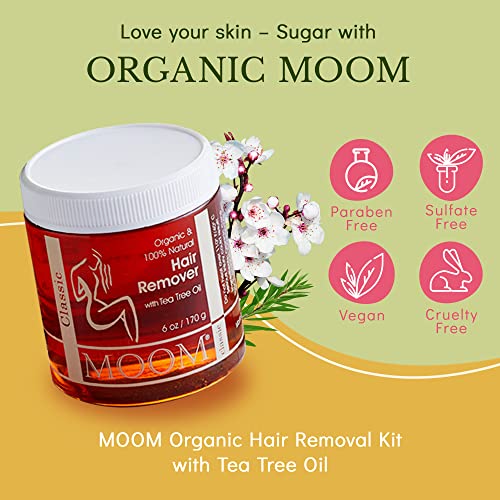 MOOM - Organic Hair Remover Kit, All-Natural Glaze for whole Body, Underarm a...