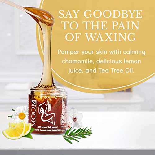 MOOM - Organic Hair Remover Kit, All-Natural Glaze for whole Body, Underarm a...