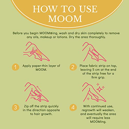 MOOM - Organic Hair Remover Kit, All-Natural Glaze for whole Body, Underarm a...
