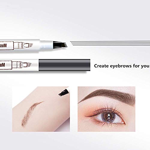 Eyebrow Pen,MoonKong 4 Point Eyebrow Pencil Waterproof Eye Brown Makeup,Eyebr...