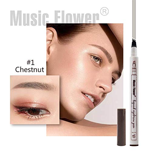 Eyebrow Pen,MoonKong 4 Point Eyebrow Pencil Waterproof Eye Brown Makeup,Eyebr...