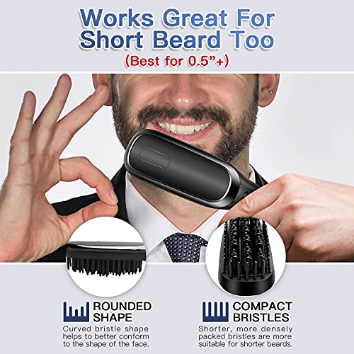 MOONORN Beard Straightener, Men's Beard Straightening Comb Heated Beard Brush...