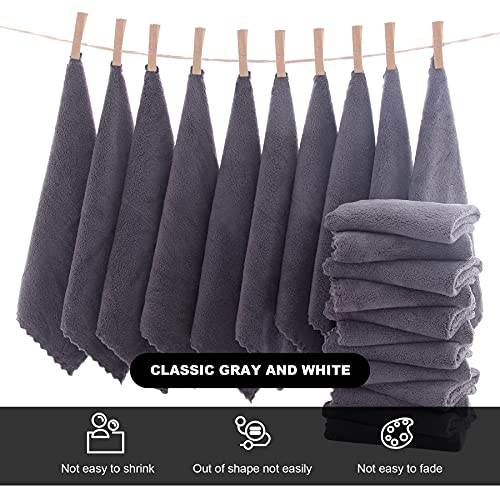 Microfiber Facial Cloths Fast Drying Washcloth 12 pack - Premium Soft Makeup ...