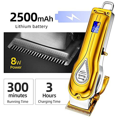 Electric Pro Li Clippers Barber Accessories Grooming LCD Rechargeable Cordles...