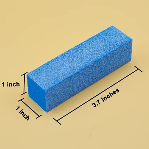 Natural and Acrylic Nail Buffing Blocks, 12-Pack, 4 Sided, Medium Grit (Multi...