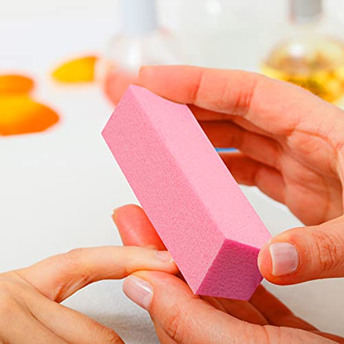 Natural and Acrylic Nail Buffing Blocks, 12-Pack, 4 Sided, Medium Grit (Multi...
