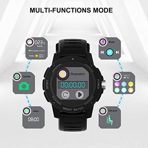 moreFit Smart Watch for Android and iOS Phone with Heart Rate Monitor, IP67 W...