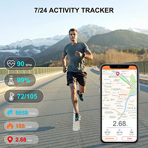 moreFit Smart Watch for Android and iOS Phone with Heart Rate Monitor, IP67 W...