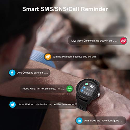 moreFit Smart Watch for Android and iOS Phone with Heart Rate Monitor, IP67 W...