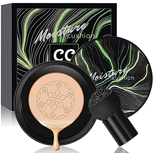 Morelucky Mushroom Head Air Cushion CC Cream Foundation, Natural Moisturizing...