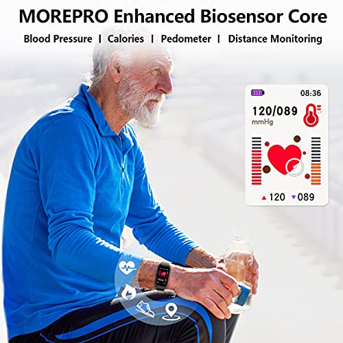MorePro Fitness Tracker, Activity Tracker with Blood Pressure & Heart Rate Mo...