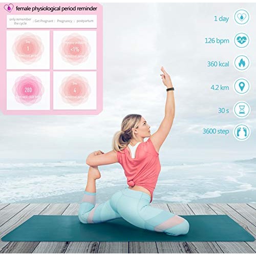 MorePro Fitness Tracker Waterproof Activity Tracker with Heart Rate Blood Pre...