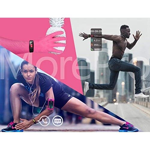 MorePro Fitness Tracker Waterproof Activity Tracker with Heart Rate Blood Pre...