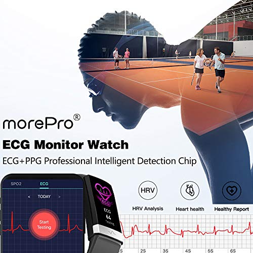 MorePro Heart Rate Monitor Blood Pressure Fitness Activity Tracker with Low O...