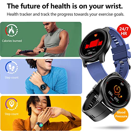 MorePro Smart Watch Blood Pressure Heart Rate Multi-DIY Touch Screen Activity...