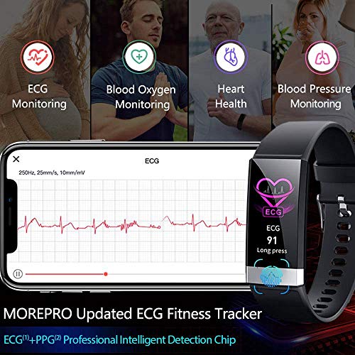 MorePro SpO2 Blood Oxygen Blood Pressure Heart Rate Monitor Waterproof Activi...