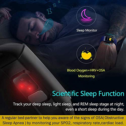 MorePro SpO2 Blood Oxygen Blood Pressure Heart Rate Monitor Waterproof Activi...