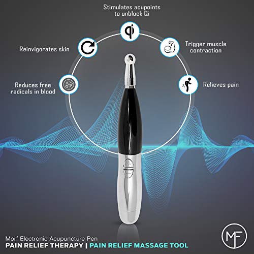 MORF Acupuncture Pen | Electric Acupuncture Pen Stimulator | 2 Massage Heads ...
