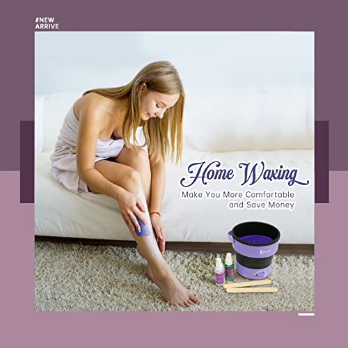 Waxing Kit For Women Men - Morfone Foldable Wax Warmer For Hair Removal Home ...