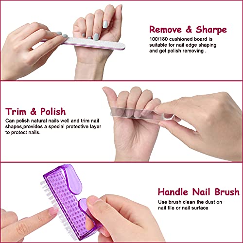 Gel Nail Polish Remover Kit,MORGLES 10pcs Nail Remover Clips Nail Clips 300pc...