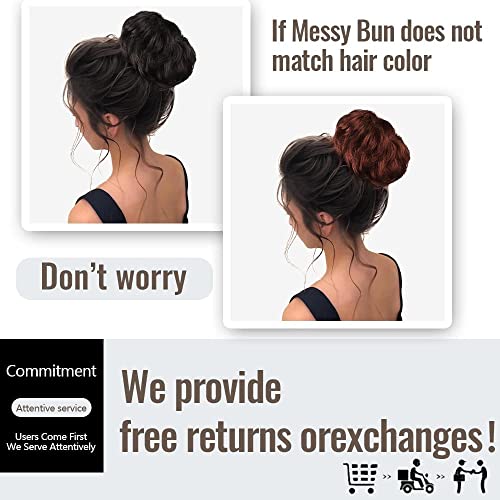 MORICA100% Human Hair Bun Messy Hair Bun Hairpiece for Women Messy Bun Hair P...