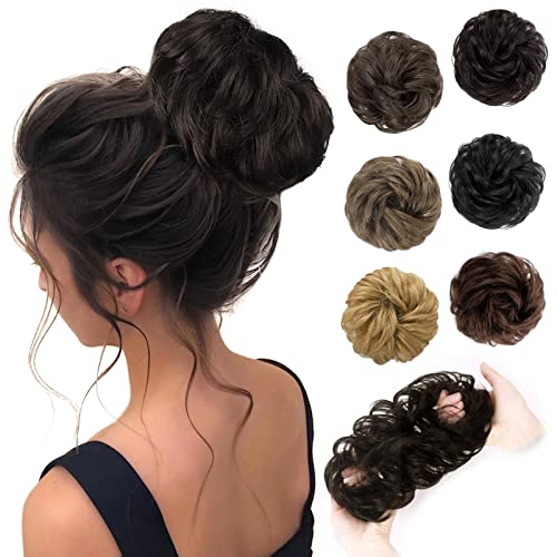 MORICA100% Human Hair Bun Messy Hair Bun Hairpiece for Women Messy Bun Hair P...