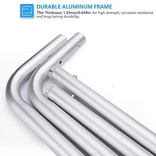 Morimoe Shower Chair for Elderly,Wide Seat,Easy Assembly,Adjustable Height,No...