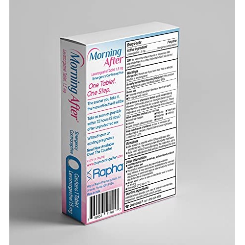 Morning After (TM) Pill, Levonorgestrel Tablet, 1.5 mg Emergency Contraceptiv...
