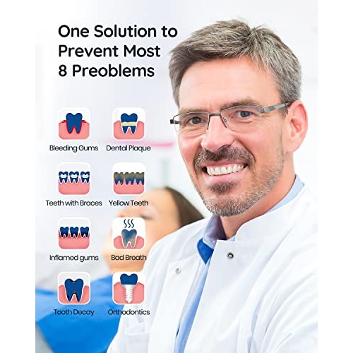 Water Flosser Cordless, Mornwell 4 Modes Dental Oral Irrigator with 4 Jet Tip...