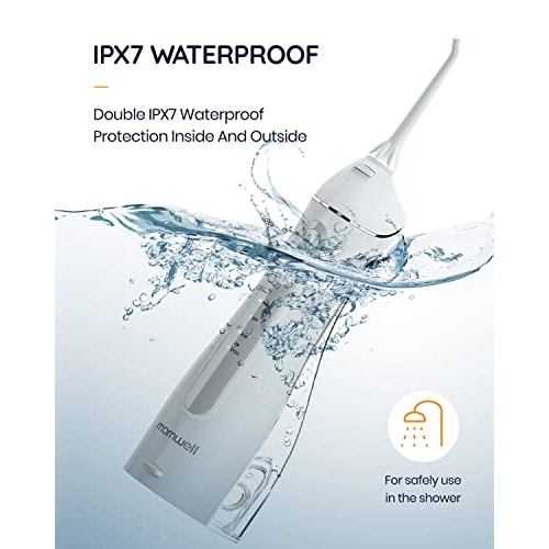 Water Flosser Cordless, Mornwell 4 Modes Dental Oral Irrigator with 4 Jet Tip...