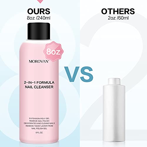 Morovan 2 in 1 Formula(Poly Nail Extension Gel Slip Solution+Professional Nai...