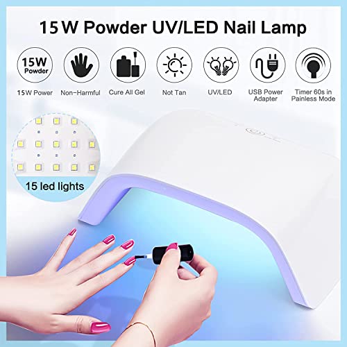 Morovan Cat Eye Poly Nail Gel Kits- 6 Colors Glitter Poly Extension Gel Nail ...