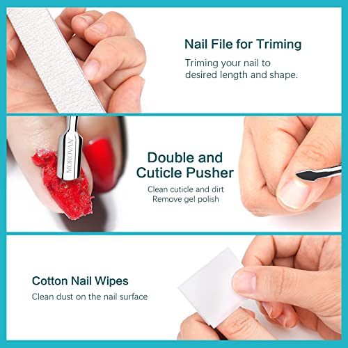 Morovan Gel Nail Polish Remover Kit - 16oz Gel Polish Remover Professional Re...